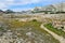 Alpine trail in Medicine Bow Mountains of Wyoming