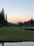 Alpine Wilderness Summertime Mountain Sunset