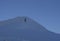 Alpinists on Lyskamm peak, Monte Rosa, Alps, Italy