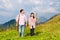 Alps - Couple hiking in Bavarian mountains