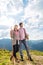 Alps - Couple hiking in the Bavarian mountains