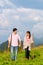 Alps - Couple hiking in Bavarian mountains