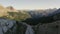 Alps, France - Drone - Capturing French Alps Mountains at Sunrise With Lights and Shadows