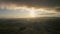 Alps, France - Drone - Sunrise With Stormy Clouds Above French Lowlands
