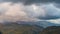 Alps, France - Timelapse - Dense and Color Clouds Moving Over French Alps Lunar Mountains