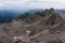 The Alps. Landscapes. pointed spiky rock peaks