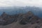 The Alps. Landscapes. pointed spiky rock peaks