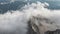 Alps mountain range time lapse view from Zugspitze Peak top of Germany