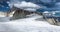 Alps mountains ridge summits glacier landscape, Mont Blanc massif