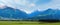 Alps mountains tranquil country summer panorama (Austria