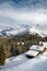 Alps winter landscape