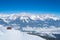 Alps winter snow landscape in Tirol