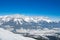 Alps winter snow landscape in Tirol