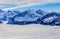 The Alps, wintertime view from Mt. Fronalpstock