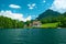 Alpsee lake at Hohenschwangau near Munich in Bavaria