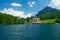 Alpsee lake at Hohenschwangau near Munich in Bavaria