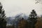 Alpspitze winter view Garmisch-Partenkirchen cloudy