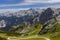 Alpspitze and Zugspitze mountains in Germany and Austria, Garmisch-Partenkirchen
