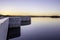 Alqueva Dam lake. It impounds the River Guadiana.