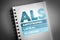 ALS - Amyotrophic Lateral Sclerosis acronym