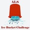 ALS Ice Bucket Challenge concept Vector