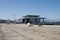 Alsancak steam boat pier is shut and with nobody outside and no travellers