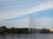 Alsterfontaene (Alster Fountain) at Binnenalster (Inner Alster lake) in Hamburg