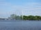 Alsterfontaene (Alster Fountain) at Binnenalster (Inner Alster lake) in Hamburg