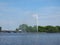 Alsterfontaene (Alster Fountain) at Binnenalster (Inner Alster lake) in Hamburg