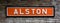 Alston Railway Destination Sign