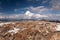 Altai mountain rocks glacier snow