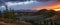 Altai, Ukok plateau. Beautiful sunset with mountains in the background. Snowy peaks autumn. Journey through Russia, Altay