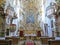 Altar baroque church of the Holy Cross , Sazava monastery , Czech Republic , Europe