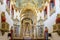 Altar of the church of Sao Pedro dos Clerigos created in the 18th century with its neoclassical style interior painted in gold