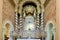 Altar in cloister church Santuari de Sant Salvador, Arta, Mallorca, Majorca, Spain