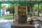 Altar in the courtyard of the Church of the Primacy of Saint Peter located on the shores of the Sea of Galilee - the Kinneret