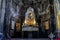 Altar of the historic Geghard Monastery in Armenia