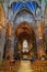 Altar and nave in historic cathedral