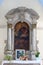 Altar of Our Lady of the Scapular in the Church of St. Peter in Cara, Croatia