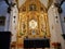 Altar in the Parish Church in Mijas one of the most beautiful `white` villages of the Southern Spain area called Andalucia.