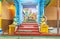 The altar of Ranganatha in Tamil Hindu Temple