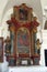 The altar of St Florian in the Chapel of Saint John the Baptist in Gorica Lepoglavska, Croatia