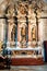 Altar with statues of medieval church on island Korcula Croatia