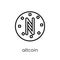 Altcoin icon. Trendy modern flat linear vector Altcoin icon on w