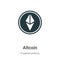 Altcoin vector icon on white background. Flat vector altcoin icon symbol sign from modern cryptocurrency collection for mobile