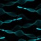 Alternating Abstract Teal Lines Seamless Wave Pattern