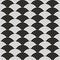 Alternating black and white art deco vector background pattern design