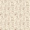 Alternative coffee brewing methods seamless pattern with percolators, coffee beans and lettering