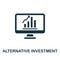 Alternative Investment flat icon. Colored element sign from auditors collection. Flat Alternative Investment icon sign