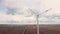 Alternative renewable energy producing by windmills with copyspace